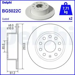 Fren Diski (Çiftli Paket)-Boyalı, Deliksiz
