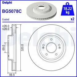 Fren Diski (Çiftli Paket)-Boyalı, Delikli