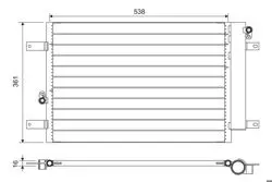 Kondenser Ford Galaxy / VW Sharan Klima Bınek (Ithal)