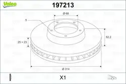 Disk Audi A4 (2007 -) 1.8Tfsı, 2.0Tdı, 2.0Tfsı, 2.7Tdı V6 A5 (2007 -) 1.Fren Bınek (Ithal)