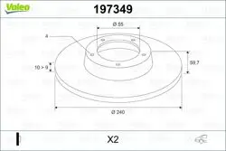 Disk Toyota Corolla Fl (110) (10 / 1999-10 / 2001) Fren Bınek (Ithal)