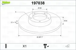 Disk Audi A4 (04 -) 1.8I, 2.0 TDI, 2.0 TFSI , 2.0I, 2.5 TDI, 3.0 Tdfren Bınek (Ithal)