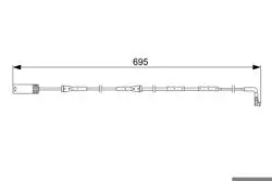 Fren Balata Kablosu On 05-1.S-E81-E87-F20-3S-E90-E91-E92-E93