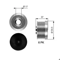 Alternatör Kasnağı 02-Partner-Bxr-406-307 2.0-2.2Hdi