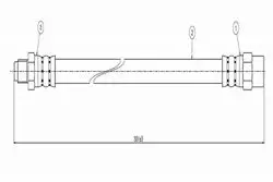 Fren Hortumu Arka 95-03 5-Seri (E39) Kaliper “275mm”