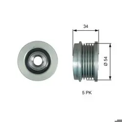 Alternatör Kasnağı 06-Corsa.D-Meriva.B 1.4 16V *A14xer*