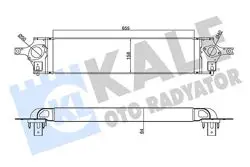 Turbo Radyatörü (Intercooler) 09-Koleos-Xtrail 2.0Dci