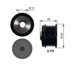 Alternatör Kasnağı 13-500X-500L-Vitara-Sx4 1.6-2.0Mjt-Ddis