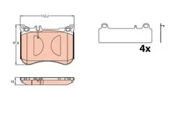 Fren Balata Ön 13-S-Seri (W222-V222-X222-A217-C217)