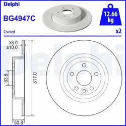 Disk Arka (Ad) 12-Range Rover