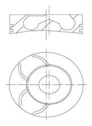 Piston + Segman (Adet) Std 06-Clio-Megane 1.5 DCI *K9k* *76*