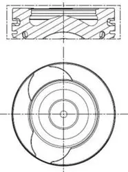 Piston + Segman (Adet) Std 13-A-Seri (W176) B-Seri (W246-W242) *K9k* *76*