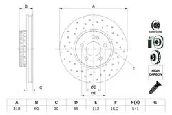 Disk On (Ad) 14-C-Seri (W205-S205) Kaplamalı