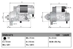 Marş Motoru 12-Yaris 1.3 1.5 12V + Os
