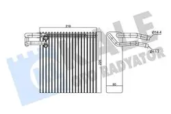 Evaporator 03-10 Micra 1.0-1.2-1.4 16V