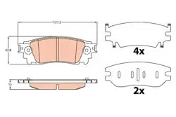 Fren Balata Arka 14-Lexus-Nx