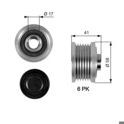 Alternatör Kasnağı 10-Doblo-Lna-Brv 1.6Mjt 2.0Mjt