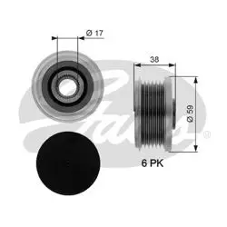 Alternatör Kasnağı 08-Prt-Exrt-Scd-Jpy-407-C4-C5-C8-Brl 1.6Hdi-2.0Hdi
