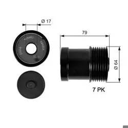 Alternatör Kasnağı 01-Transit 2.4Tdci