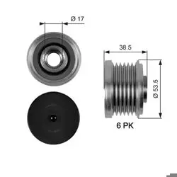 Alternatör Kasnağı 02-3-Seri (E46-E91)