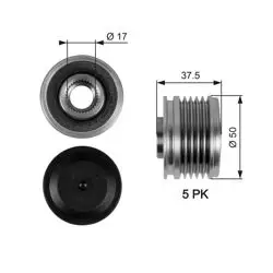 Alternatör Kasnağı 05-13 Colt 1.5Dı-D