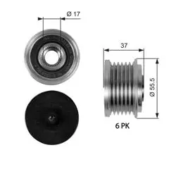 Alternatör Kasnağı 01-C-Seri (W203-W204) E-Seri (W211-S211)