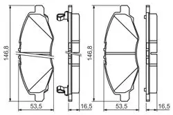 Fren Balata Ön Hilux VII Pick-Up (_N1_, _N2_, _N3_) 04-152.5 D-4D (Kun15_, Kun10) 2.5 D-4D (Kun15) Hı-Lux Vıgo 05-08 2Wd
