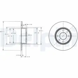 Fren Diski Arka Linea 07-Bravo II 07-Stilo 01-/ 147 00-156 97-164 87-164 92-Düz 251mm