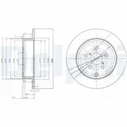 Disk Arka 03-Avensis 1.6-1.8-2.0-2.2