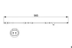 Fren Balata Kablosu On 10-X5 (E70-F15-F85) X6 (E71-E72-F16-F86)