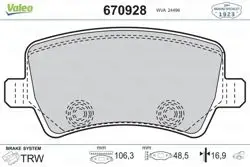 Fren Balata Arka 10-S60-S80-V70-Freelander