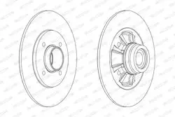 Disk + Rulman Arka (Ad) &Lt,03 Clio.II (1.Disk + 1.Rlm) Kutu Fıyat Tek
