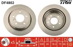 Disk Arka 05-13 1-Seri (E81-E87) 3-Seri (E91) X1-X3