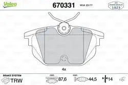 Fren Balata Arka Brv-Bro-Mra 2.0 20V-2.4Jtd
