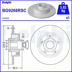 Disk + Rulman Arka (Ad) 16-Megane.IV.Sedan (1.Disk + 1.Rulman) 30mm