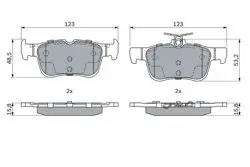 Fren Balata Arka 14-Mondeo-Smax