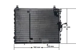 Klima Radyatörü W124 93-95 S124 93-96 A124 93-98 C124 93-97