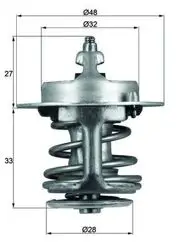 Termostat (82°) Corolla 1,3 1.6 1992 2000 Avensis 1997 2000 Rav4 1996 2000