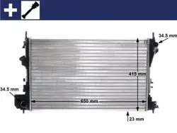 Opel Vectra C 1.6 / 1.8 Benzinli Motor Su Radyatörü (MEKANİK) Ürün 2002-2006