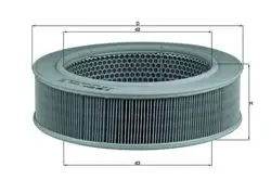 Hava Filtresi W123 79-85 S123 79-85 T1 Bus 601 89-96 (Dizel)