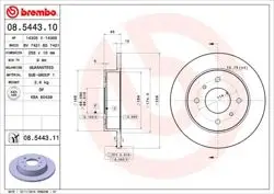 Fren Disk Arka Düz 258-4 (Nissan Primera 96-02 / Nissan Almera II 00-10)