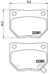 Fren Balatası Arka Subaru Impreza 2.0I 0001
