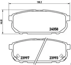 Balata Fren Arka-(Kia Sorento 02 / 10) Wva23763