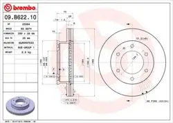 Fren Disk Ön Hava Kanallı 288,5-6 (Ford Ranger 4×4 02 / Mazda Bt50 06-/ 4×4 / B2500 96-06)