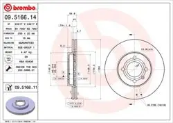 Ön Fren Diski-256×20 4×100 (VW Caddy 96-03 Golf 89-98 Polo 95-02 Polo CLS 97-02)