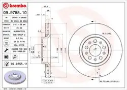 Ön Fren Disk Volvo Xc90) (03-14) (16) (Ø 316mm-28mm)