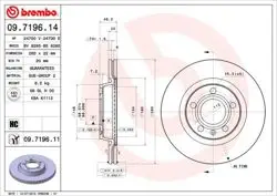 Ön Fren Diski-280×22 5×112 (VW Passat 97-00 Audi A4 95-08 Seat Exeo 09-14) Kaplamalı