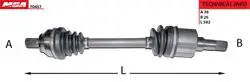 Aks Komple Sol (Manuel Şanz) (Ford: Focus Cmax 1.6 TDCI 03-11)