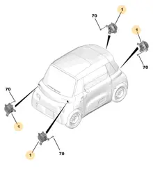 Citroen Ami Sinyal Lambası Orijinal