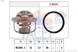 Termostat 88 °C Fiat Sedıcı Grand Vitara Sx4 Swift VI 06 -
